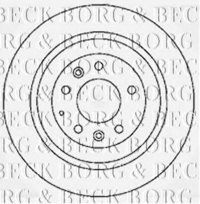 BORG & BECK BBD4773 Тормозные диски BORG & BECK для MAZDA