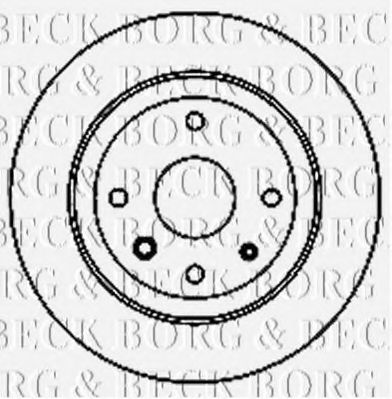BORG & BECK BBD5158 Тормозные диски BORG & BECK для DAEWOO