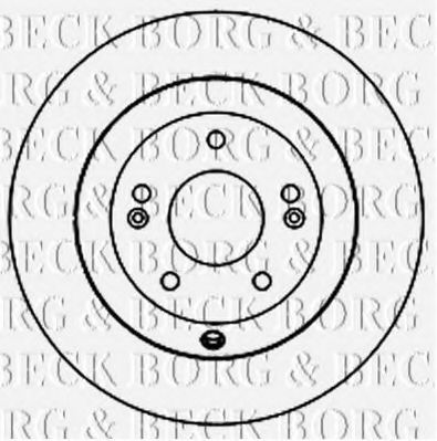 BORG & BECK BBD5160 Тормозные диски для HYUNDAI GRAND SANTA FE