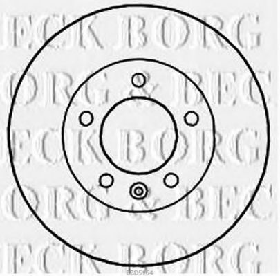 BORG & BECK BBD5164 Тормозные диски BORG & BECK для RENAULT