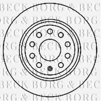 BORG & BECK BBD5167 Тормозные диски BORG & BECK для SKODA