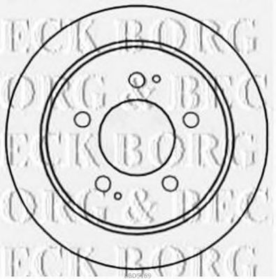 BORG & BECK BBD5169 Тормозные диски для SSANGYONG KYRON