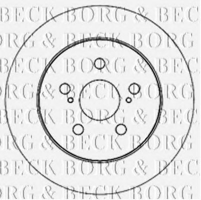 BORG & BECK BBD5173 Тормозные диски для TOYOTA RACTIS