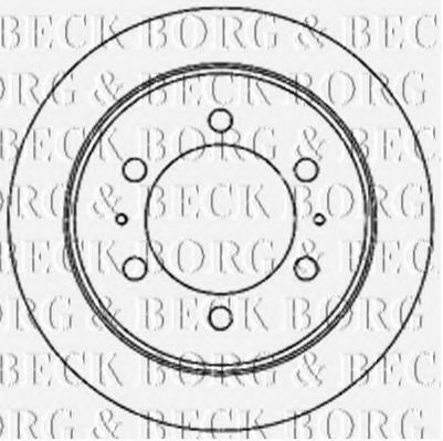 BORG & BECK BBD5185 Тормозные диски для SSANGYONG