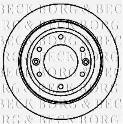 BORG & BECK BBD5188 Тормозные диски BORG & BECK для HYUNDAI