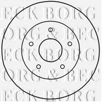 BORG & BECK BBD5192 Тормозные диски для FIAT FREEMONT