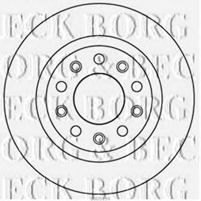 BORG & BECK BBD5194 Тормозные диски BORG & BECK для DODGE