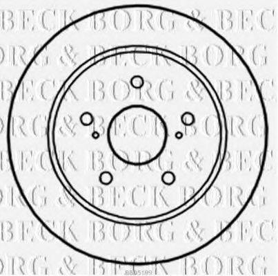 BORG & BECK BBD5199 Тормозные диски для FIAT SEDICI
