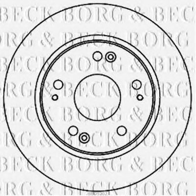 BORG & BECK BBD5202 Тормозные диски для HONDA CR-Z