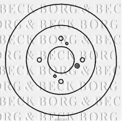 BORG & BECK BBD5209 Тормозные диски BORG & BECK для SUZUKI