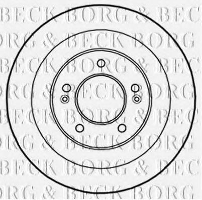 BORG & BECK BBD5231 Тормозные диски BORG & BECK для HYUNDAI