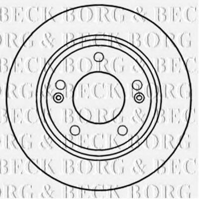 BORG & BECK BBD5257 Тормозные диски BORG & BECK для HYUNDAI