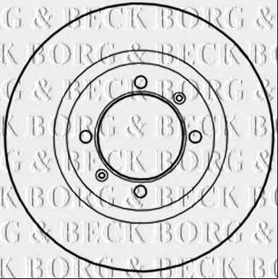 BORG & BECK BBD5282 Тормозные диски BORG & BECK для PROTON