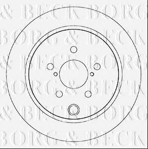 BORG & BECK BBD5345 Тормозные диски для SUBARU XV