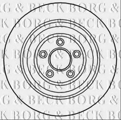 BORG & BECK BBD6016S Тормозные диски BORG & BECK для JAGUAR