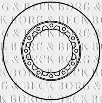 BORG & BECK BBD6020S Тормозные диски для MITSUBISHI CANTER