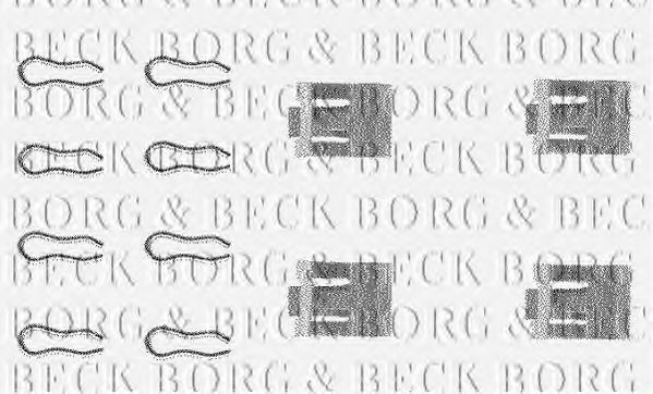 BORG & BECK BBK1001 Скобы тормозных колодок BORG & BECK 