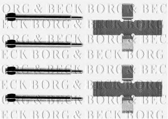 BORG & BECK BBK1002 Скобы тормозных колодок BORG & BECK 