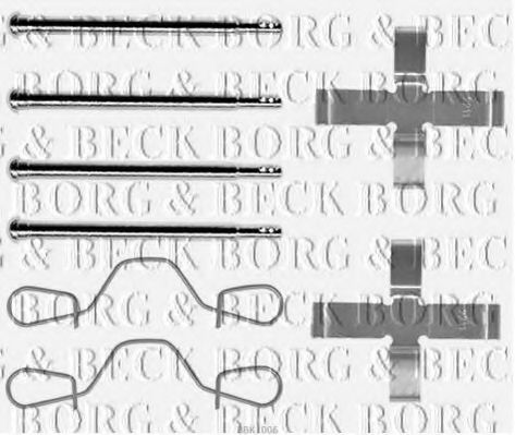 BORG & BECK BBK1006 Скобы тормозных колодок BORG & BECK 