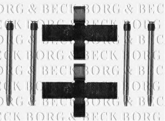 BORG & BECK BBK1007 Скобы тормозных колодок BORG & BECK 