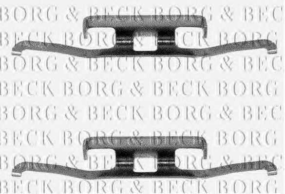 BORG & BECK BBK1010 Скобы тормозных колодок BORG & BECK 