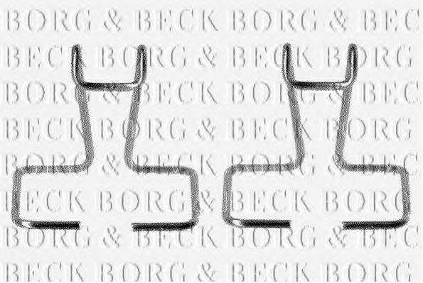 BORG & BECK BBK1014 Скобы тормозных колодок BORG & BECK 