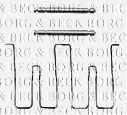 BORG & BECK BBK1016 Скобы тормозных колодок BORG & BECK 
