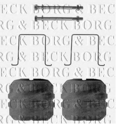 BORG & BECK BBK1017 Скобы тормозных колодок BORG & BECK 