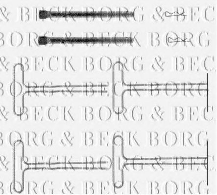 BORG & BECK BBK1018 Скобы тормозных колодок BORG & BECK 