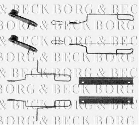 BORG & BECK BBK1022 Скобы тормозных колодок BORG & BECK 