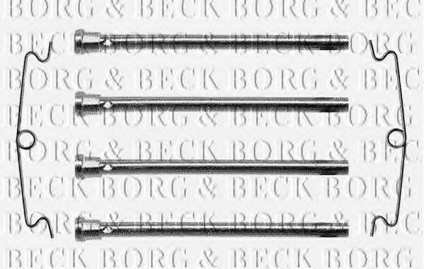 BORG & BECK BBK1024 Скобы тормозных колодок BORG & BECK 