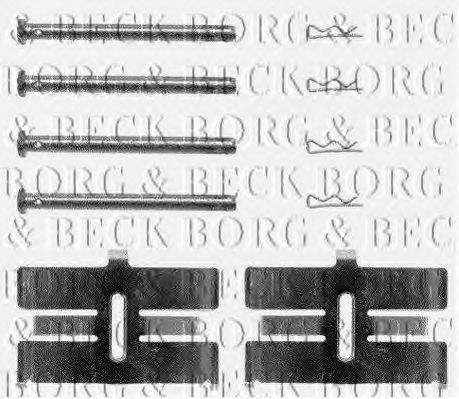 BORG & BECK BBK1025 Скобы тормозных колодок BORG & BECK 
