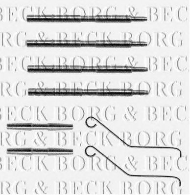 BORG & BECK BBK1031 Скобы тормозных колодок BORG & BECK 