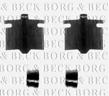 BORG & BECK BBK1046 Скобы тормозных колодок BORG & BECK 