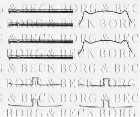 BORG & BECK BBK1112 Скоба тормозного суппорта BORG & BECK 