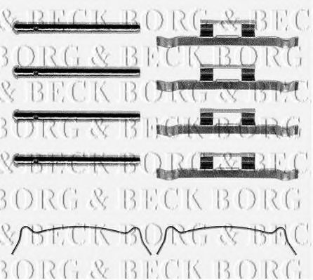 BORG & BECK BBK1115 Скоба тормозного суппорта BORG & BECK 