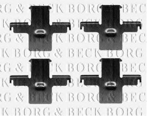 BORG & BECK BBK1116 Скобы тормозных колодок для NISSAN PATROL
