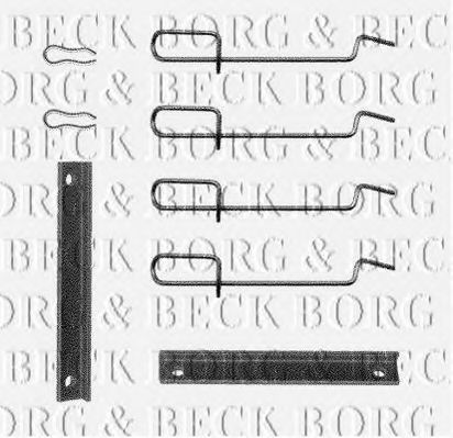 BORG & BECK BBK1124 Скоба тормозного суппорта BORG & BECK 