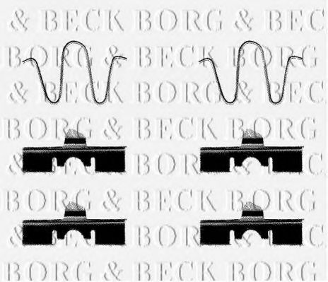 BORG & BECK BBK1138 Скобы тормозных колодок для DAIHATSU