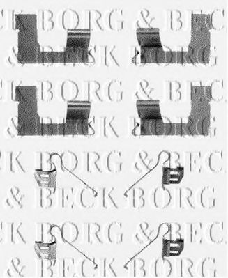 BORG & BECK BBK1145 Скоба тормозного суппорта BORG & BECK 