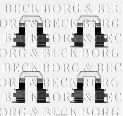 BORG & BECK BBK1164 Скобы тормозных колодок для TOYOTA CARINA
