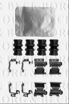 BORG & BECK BBK1601 Скобы тормозных колодок для DODGE JC