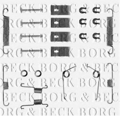 BORG & BECK BBK6013 Скобы тормозных колодок для DAIHATSU