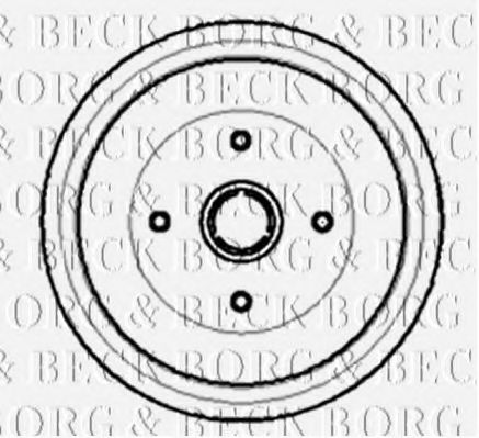 BORG & BECK BBR7003 Тормозной барабан BORG & BECK 