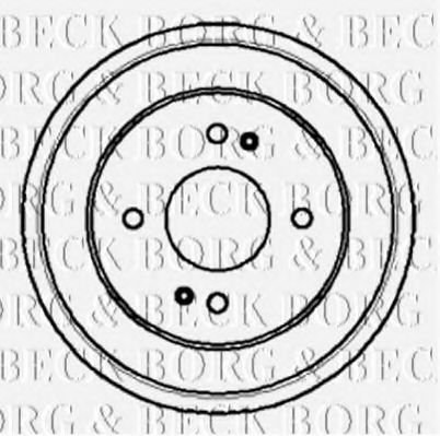 BORG & BECK BBR7006 Тормозной барабан BORG & BECK 