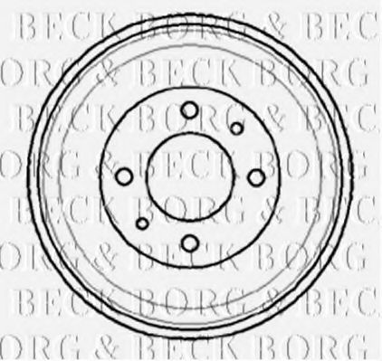 BORG & BECK BBR7009 Тормозной барабан BORG & BECK 
