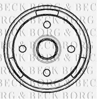 BORG & BECK BBR7019 Тормозной барабан BORG & BECK 