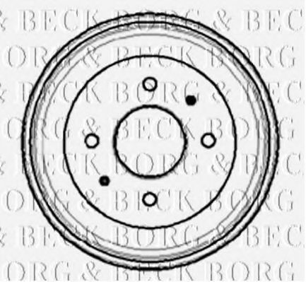 BORG & BECK BBR7025 Тормозной барабан BORG & BECK 