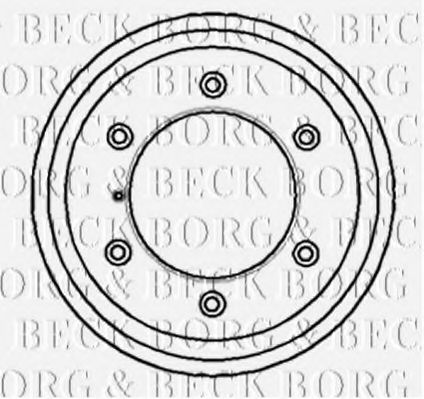 BORG & BECK BBR7056 Тормозной барабан BORG & BECK 