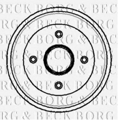 BORG & BECK BBR7065 Тормозной барабан для PEUGEOT